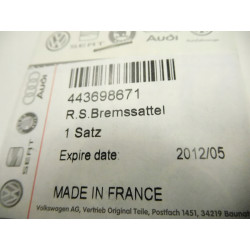 ZESTAW NAPRAWCZY HAMULCA AUDI VW 443698671