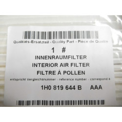 Filtr kabinowy CORSA GOLF IBIZA OCTAVIA 1H0819644B