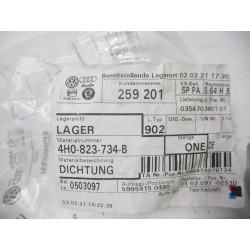 Uszczelka maski silnika prawa AUDI A8 4H0823734B