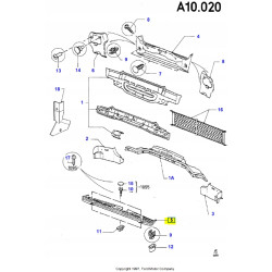 Zespół Wykończenia - Panel Tylny FORD Mondeo 1992-1996 (FD) OE 6897175