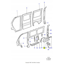 Zespół sterówki - tył Panele Boczne FORD Transit 1994-2000 OE 6525769