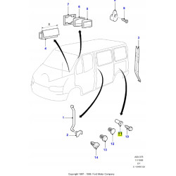 Ustalacz - Panel Poszycia Listwa Boczna FORD Transit 1994-2000 (EY) 6696123