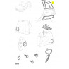Poszycie osłona górna prawy tył Opel Corsa B OE 2339740 90431464
