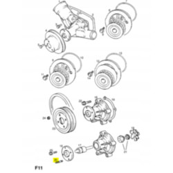 ŚRUBA,KOŁO PASOWE DO POMPY WODY OPEL CORSA-A OE 1334919 94424180