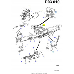 Linka hamulca ręcznego tylna lewa FORD Explorer 1992-2000 (EX) OE 3414635