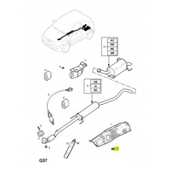 USTALACZ,OSŁONA TERMICZNA,TŁUMIK DO PŁYTY PODŁOGI OPEL CORSA-C 13232779