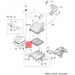 RURKA FILTR-REZONATOR DAEWOO MATIZ 1998-2006 OE 96320437