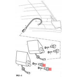 UCHWYT, DODATKOWE ŚWIATŁO STOPU OPEL CORSA-B + TIGRA-A OE 1222751 90483393