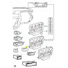 ZAŚLEPKA, PANEL PRZEŁĄCZNIKÓW OPEL OMEGA B (1994-2003) OE 1234939 90478255