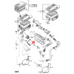 GNIAZDO, PODŁĄCZAJĄCE, WLOT FILTRA POWIETRZA OPEL ASTRA-F OE 90499336