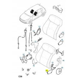 OSŁONA MECHANIZM REGULACJI LEWA ZEWNĘTRZNA DOLNA ASTRA-H (2004-) 13154860