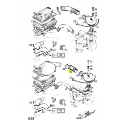 WĄŻ,KOLANKO,FILTR POWIETRZA OPEL VECTRA-B OE 5836743 90528740