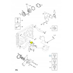 ŚRUBA M8x1.25 KRYZA WLOTU WODY OPEL ANTARA OE 94500433