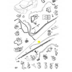 RURA, ZBIORNIK PAROWANIA DO ZAWORU PAROWANIA PALIWA OPEL ASTRA-G 9202774