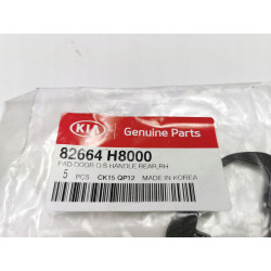 Uchwyt, uszczelka zewnętrzna klamki prawy tył Kia Rio 2016- OE 82664 H8000