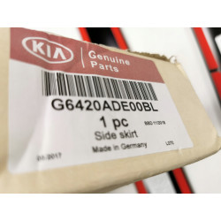 NAKŁADKI NA LISTWY PROGOWE PRAWA LEWA KIA PICANTO III 17- G6420 ADE00BL