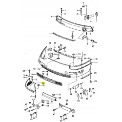 Dolna część zderzaka przedniego prawa Porsche 911 Carrera OE 99350552205