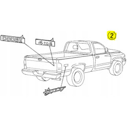 Naklejka, taśma MOPAR 1999 Dodge Ram 1500 05010869AA 5010869AA