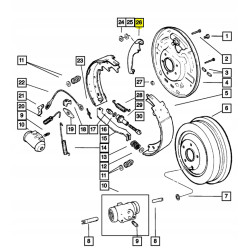 Dźwignia hamulca postojowego, lewa MOPAR 2002 Jeep Liberty 5066149AA