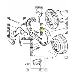SPRĘŻYNA SZCZĘK HAMULCOWYCH MOPAR 2002 JEEP LIBERTY 05066154AA 5066154AA