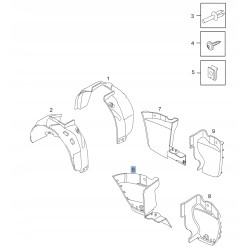 NADKOLE PRAWY TYŁ OPEL CORSA C OE 1122754 24402781