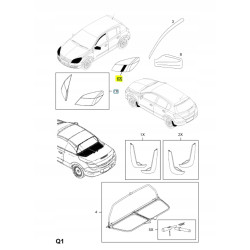 POKRYWA OCHRONNA REFLEKTORA OPEL ASTRA-H OE 1790162 93181549