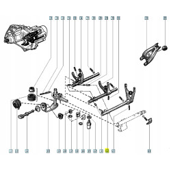 Widełki zmiany biegów Renault 5 19 OE 7700725908