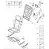 ZACISK,KLAMKA,OPARCIE SIEDZENIA TYLNE OPEL ZAFIRA-B OE 2316007 13178813