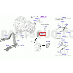 Zespół kratki-wyciąg powietrza, prawy Hyundai I20 OE 97510C8900