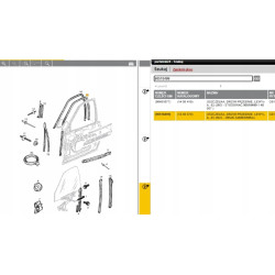 Uszczelka drzwi lewy przód Opel Astra F OE 0148067 90518499