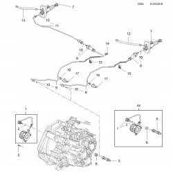 Tuleja spinka sprzęgła Opel Astra Corsa Adam OE 5679540 55352049