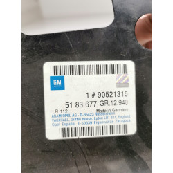 PRZEDŁUŻENIE, TYLNA ĆWIARTKA, WEWNĘTRZNE, LEWE ASTRA-G ZAFIRA-A OE 90521315