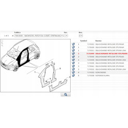 POSZYCIE DRZWI PRAWY PRZÓD FIAT SEDICI 06-11 71742999