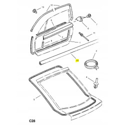 Uszczelka, panel progowy, prawa Opel CALIBRA OE 164754 90346742