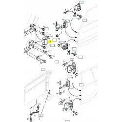 Uchwyt, Zawiasy drzwi tylnych Opel MONTEREY 1992 - 1997 OE 164988 97807545