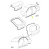 Uszczelka, panel progowy, lewa OPEL VECTRA-B OE 164763 90464359