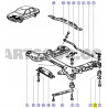 Podkładka dystansowa belki przód Renault R21 OE 7703053649