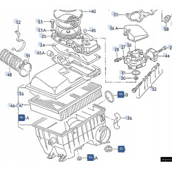 Pierścień uszczelniający 54,2X5,7 Volkswagen Golf Passat OE N90069402