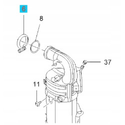 Klamra, zacisk katalizatora Opel Astra H, J, Insignia A OE 55566094