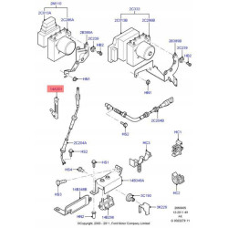 Wspornik ABS lewy przód Ford Transit Connect MK1 OE 98AG-14A301-LE 1087309