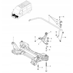 Nakrętka łącznika stabilizatora przód Opel Movano B OE 93193825