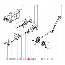 Podkładka, uszczelka klamki klapy bagażnika Renault 4 0607625400 607625400