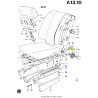 Pokrętło - mechanizm odchylania przód FORD Fiesta 1976-1989 OE 6021656
