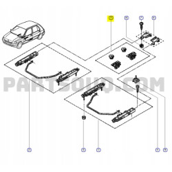 Wsporniki, mocowania fotela przód Renault Clio phase 1 i 2 OE 7701204494