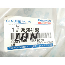 USZCZELKA DRZWI TYLNYCH LEWYCH, PROWADNICA GUMOWA LANOS 4/5 DRZWI 96304158