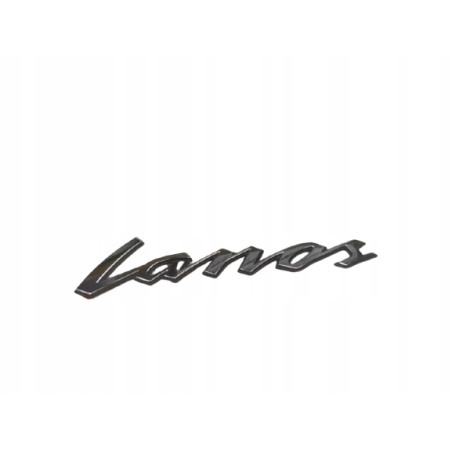 EMBLEMAT "LANOS" NA POKRYWĘ BAGAŻNIKA DAEWOO LANOS 1997- OE 96226350