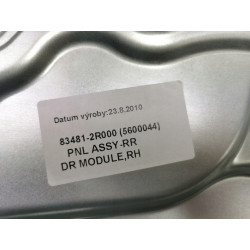 MECHANIZM PODNOSZENIA SZYBY PRAWY TYŁ HYUNDAI I30 OE 83481 2R000