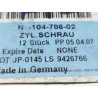 Śruba czujnika zderzenia poduszki powietrznej M6X40 Audi A3 A4 OE N10478602