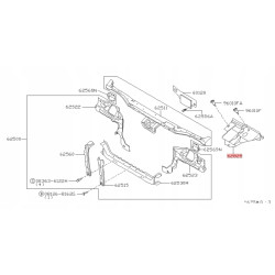Osłona przeciwbryzgowa - rdzeń chłodnicy 1995-1997 Nissan 240SX 62825-65F00