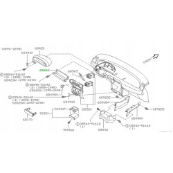 PÓŁKA OSŁONA od pasażera NISSAN MICRA K11 689625F201 68962-5F201